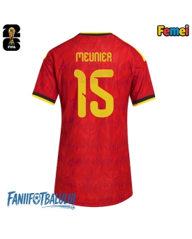 Belgia Thomas Meunier #15 Echipament de Fotbal Replică Mondial 2026 Femei Acasa Belgia Thomas Meunier #15 Echipament de Fotbal Replică Mondial 2026 Femei Acasa